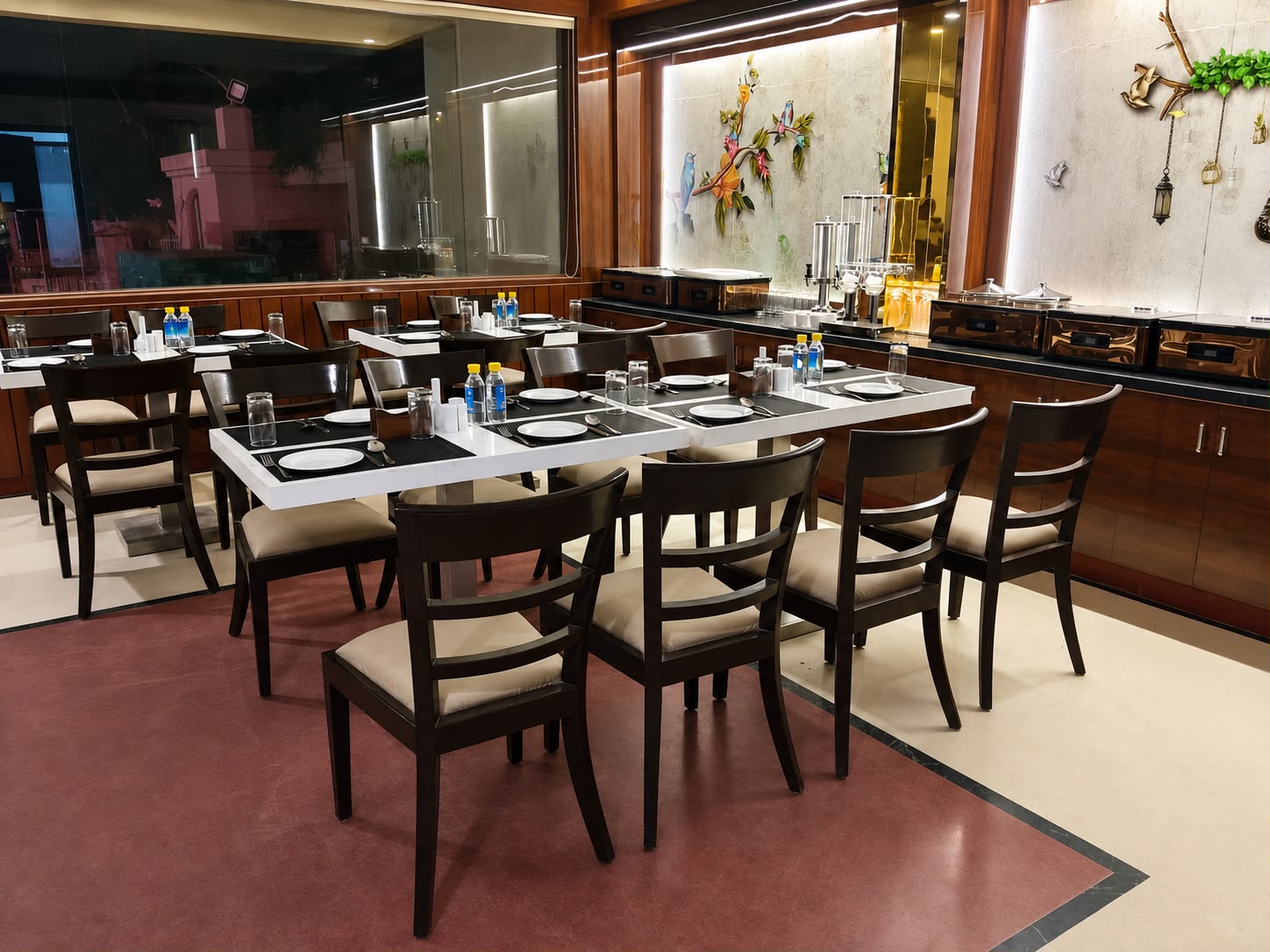 Buffet counter at 9 Eleven Restro